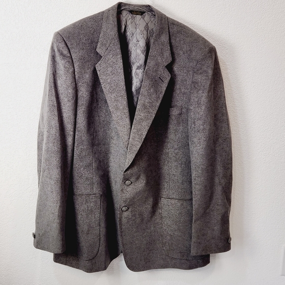 VINTAGE Ratner Clothes Blazer Skinner Ultra Suede Jacket Mens 50L - Picture 1 of 10